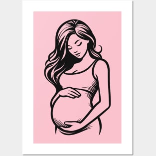 Pregnant Woman Posters and Art